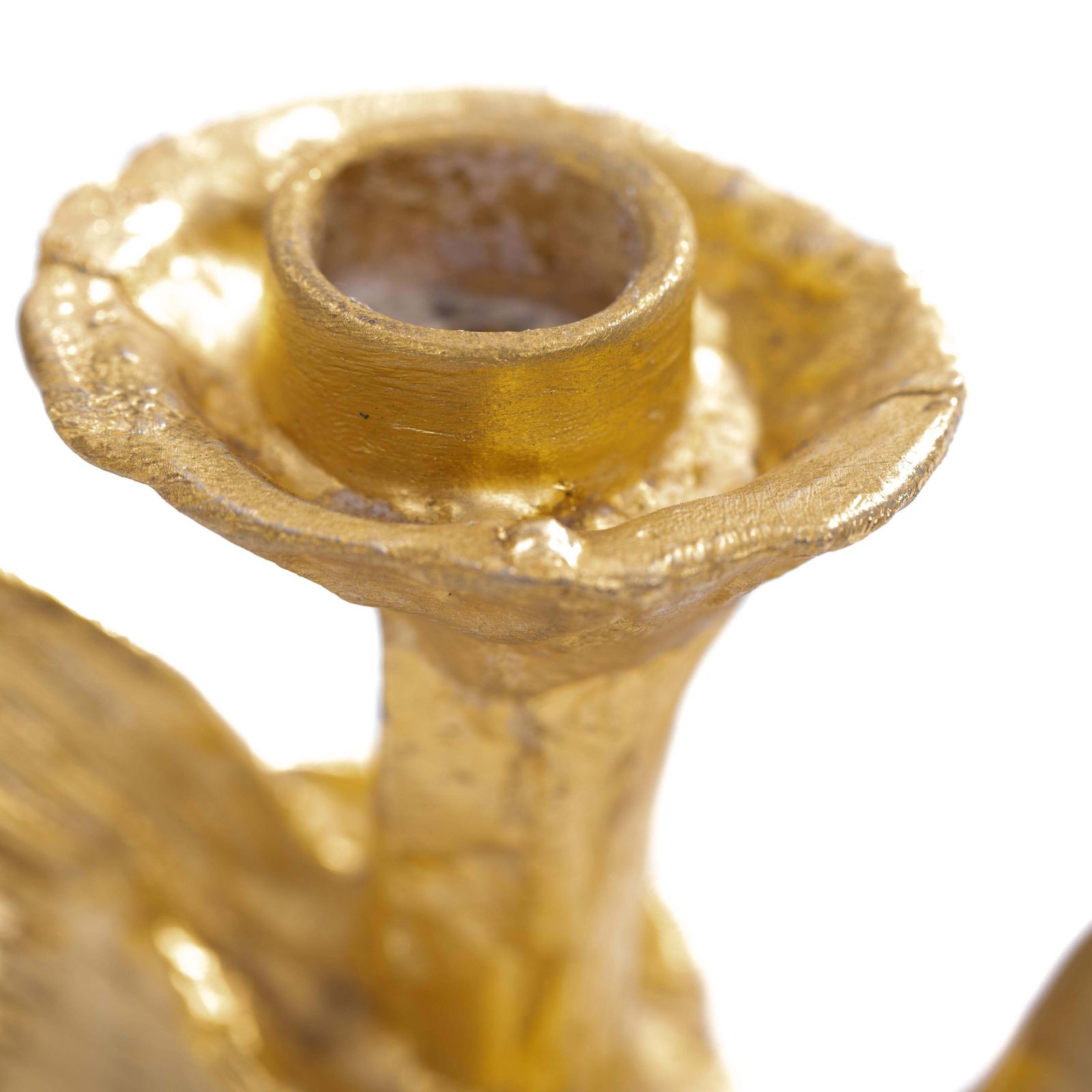 photo buy Pair Of French Gilded Bronze Candlesticks By Pierre Casenove For Fondica, 1980s