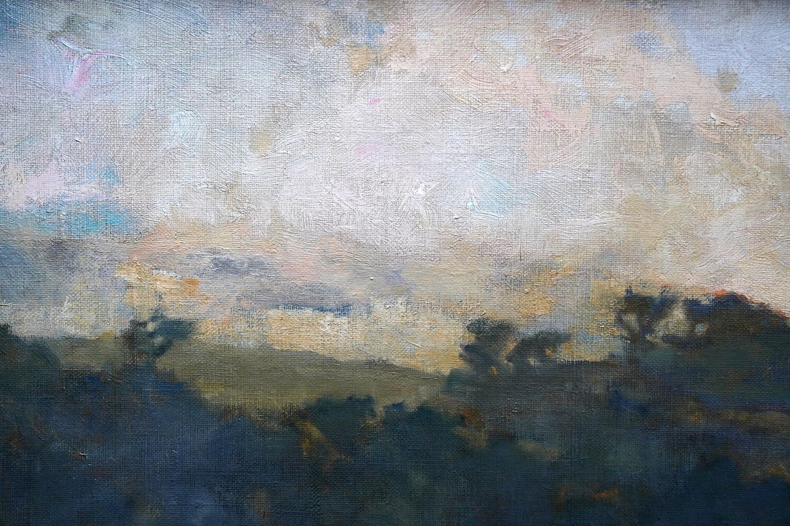 Evening In Wharfedale 1917   British Impressionist Landscape Oil Painting Cattle photo buy