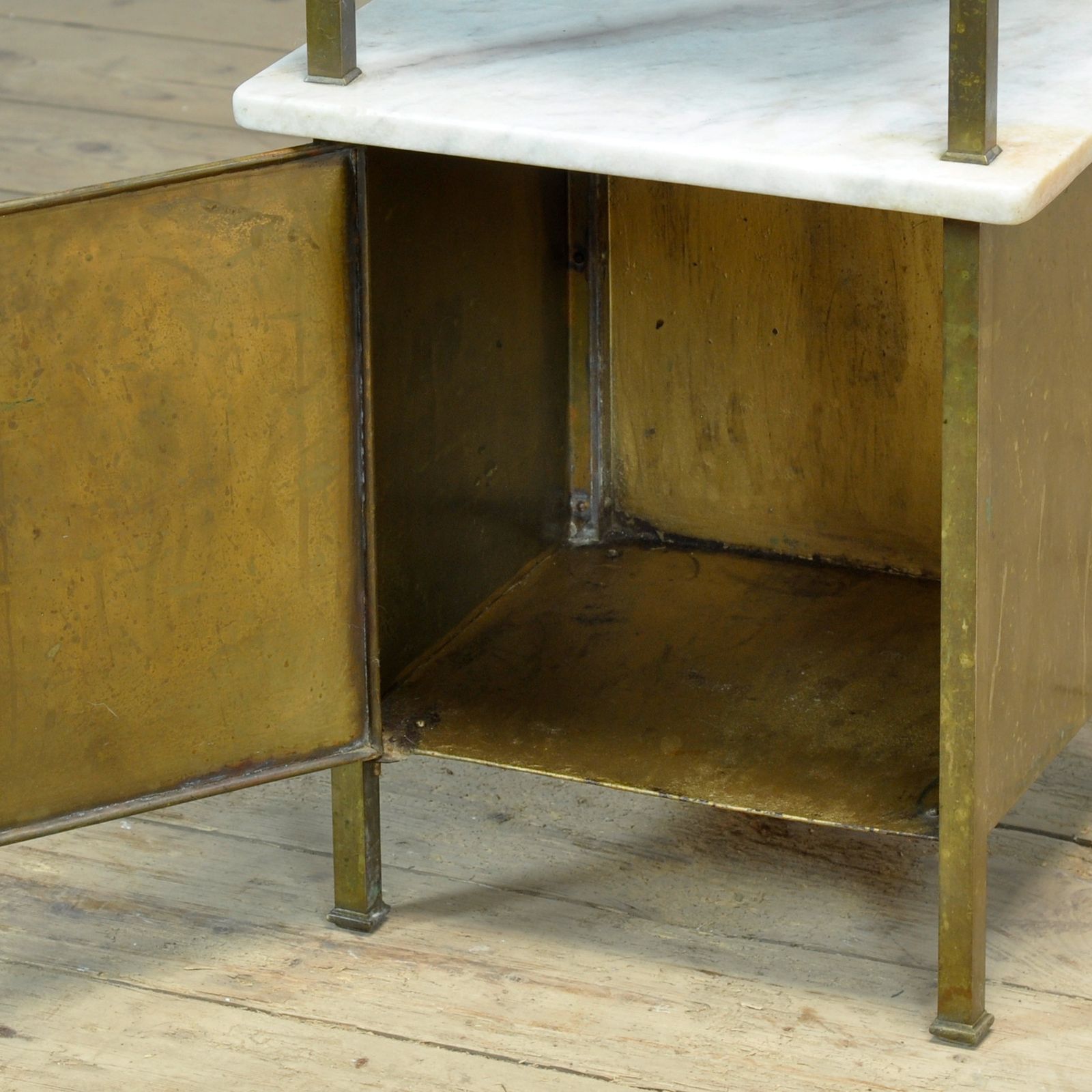 Brass Bedside Table, Circa 1900 photo 395.0
