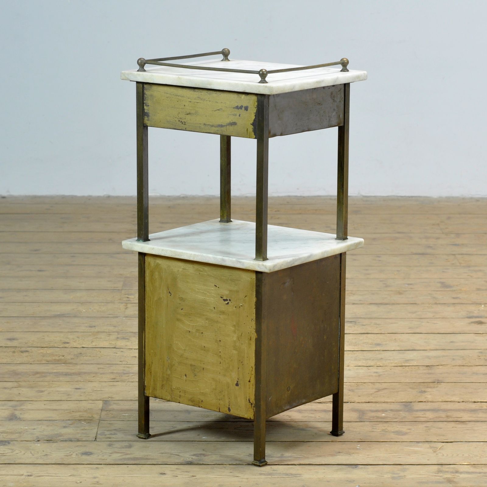 395.0 Brass Bedside Table, Circa 1900 photo