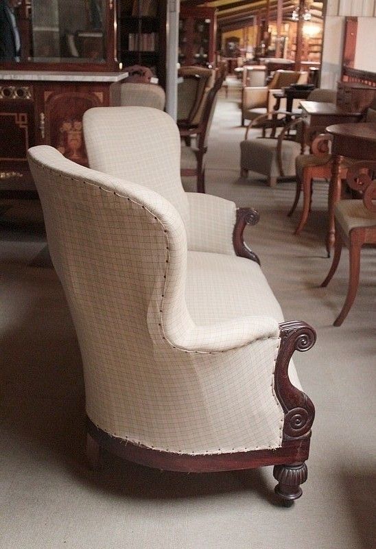 Restoration Sofa Mahogany 19th photo Furniture