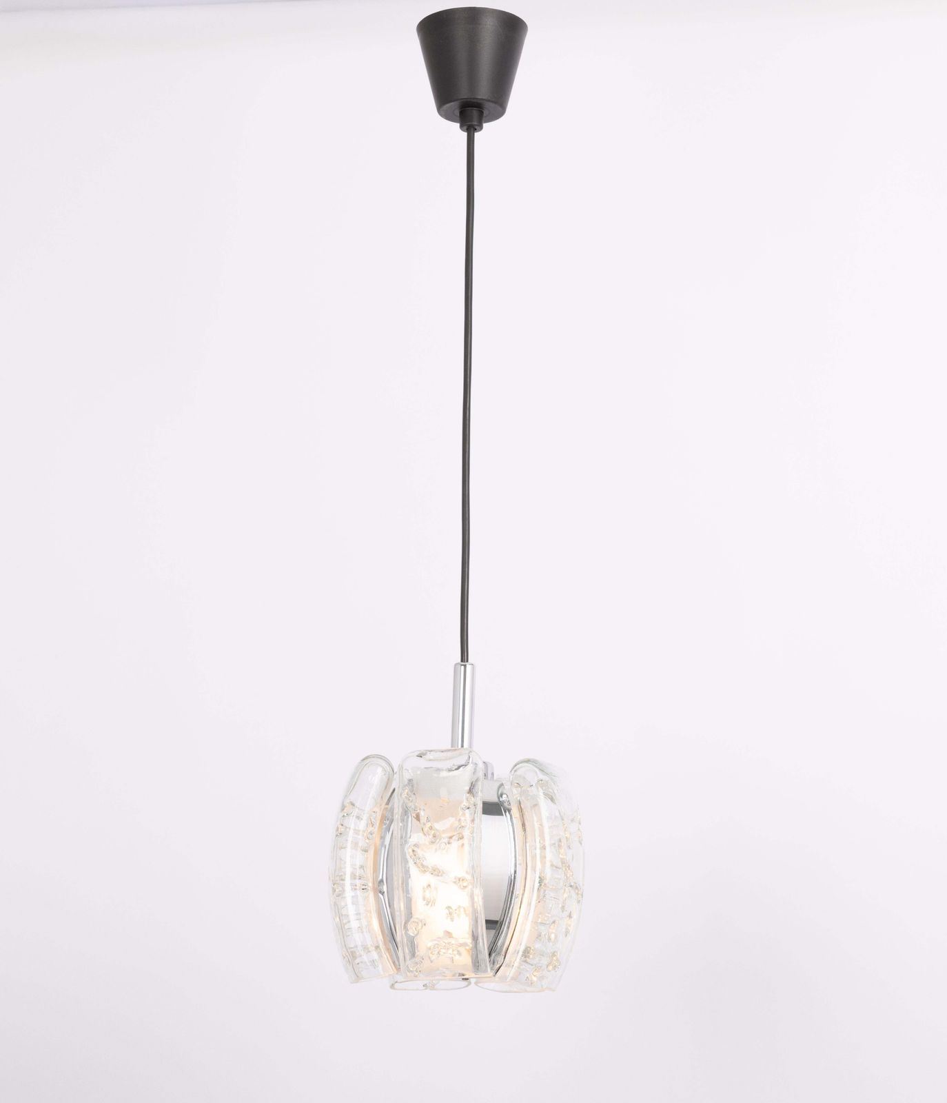 Verlichting 1 van 5 kleine Murano buisvormige hanglampen van Doria, jaren 1970 photo