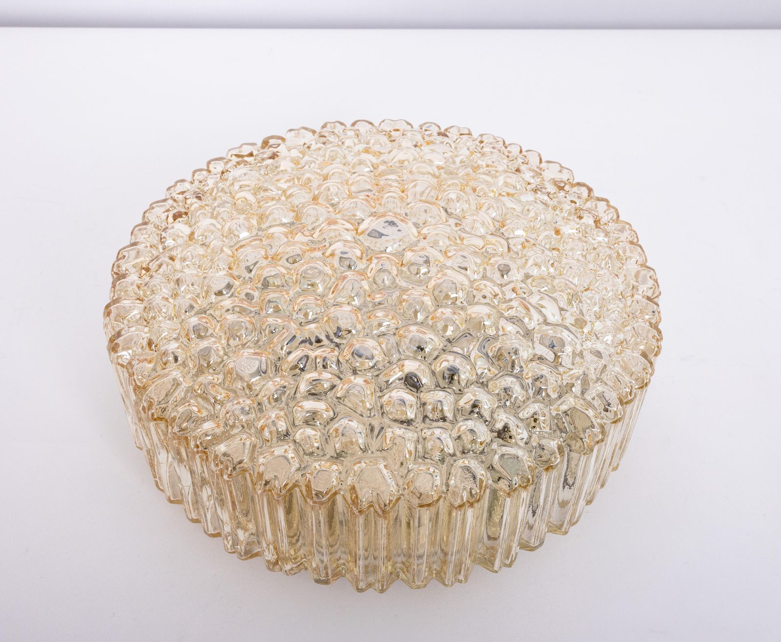 1 Of 4 Large Bubble Glass Flushmounts By Limburg, Germany, 1970s photo 592.0
