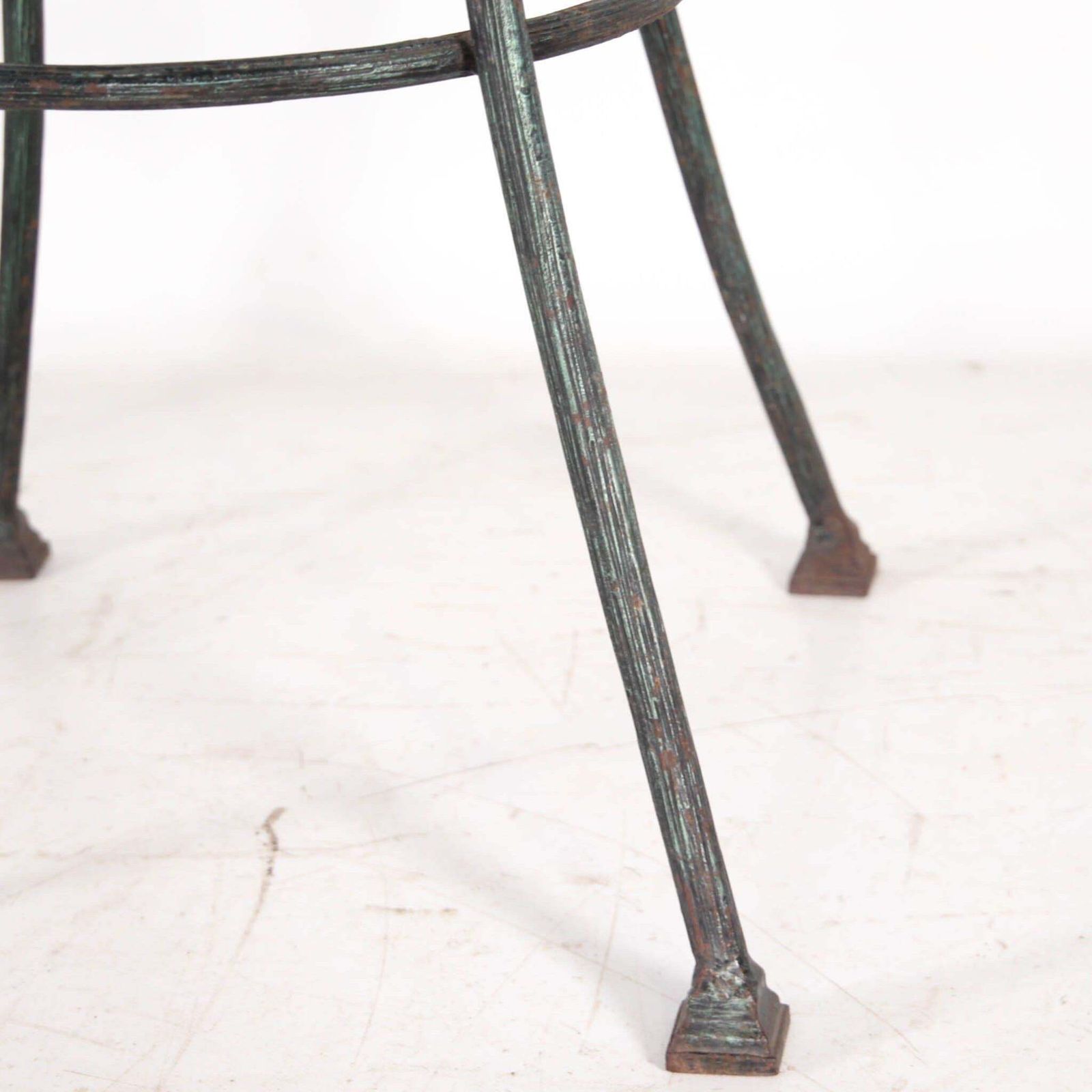 photo vinterior Pair Of Wrought Iron Sculpture Stands