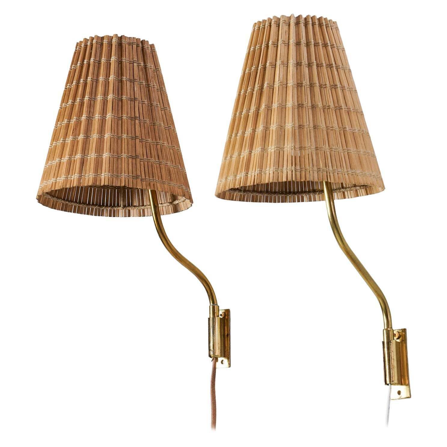 Pair Of Model 3053 Wall Lights, Lisa Johansson Pape, Orno Oy, 1950s