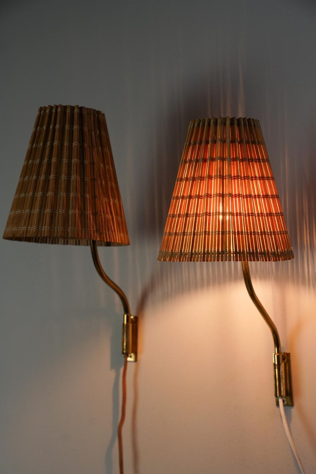Pair Of Model 3053 Wall Lights, Lisa Johansson Pape, Orno Oy, 1950s photo 6126.0