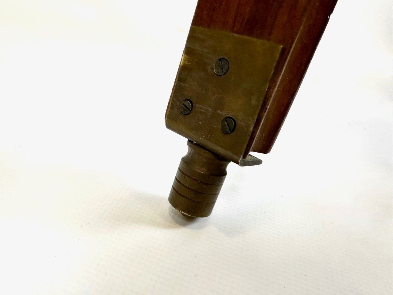 Antique French Brass Tripod Telescope, 1950s photo Home Decor