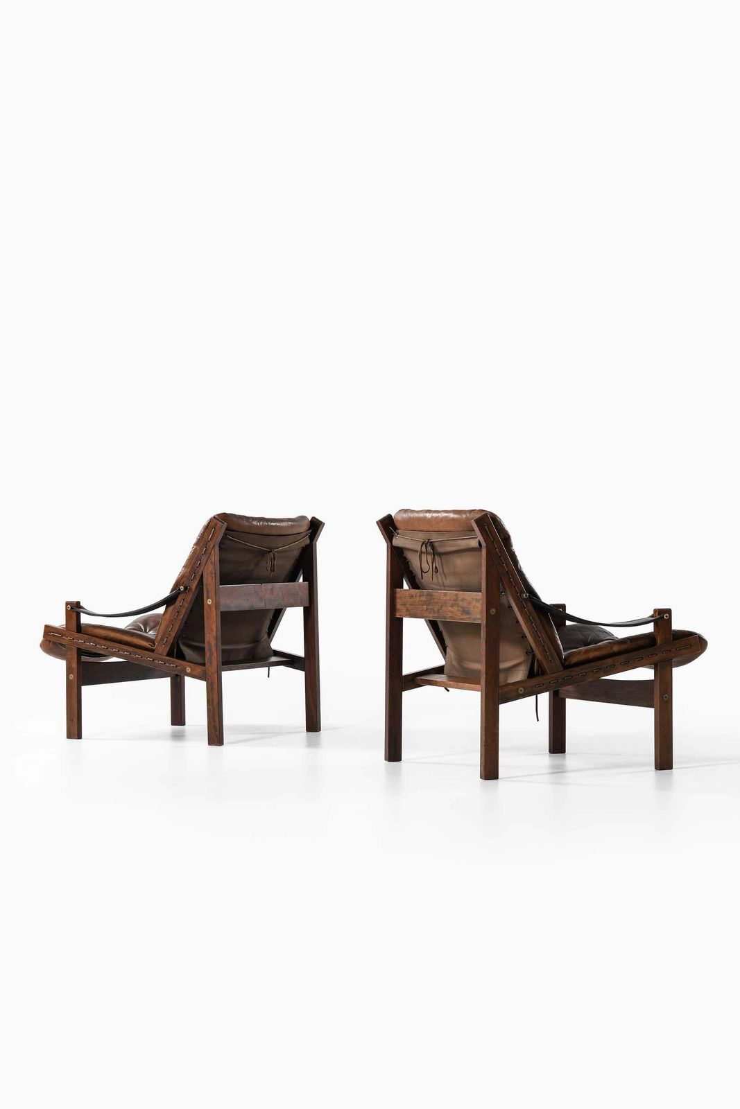 photo furniture Pair Of Torbjørn Afdal Leather Easy Chairs By Bruksbo, 1962