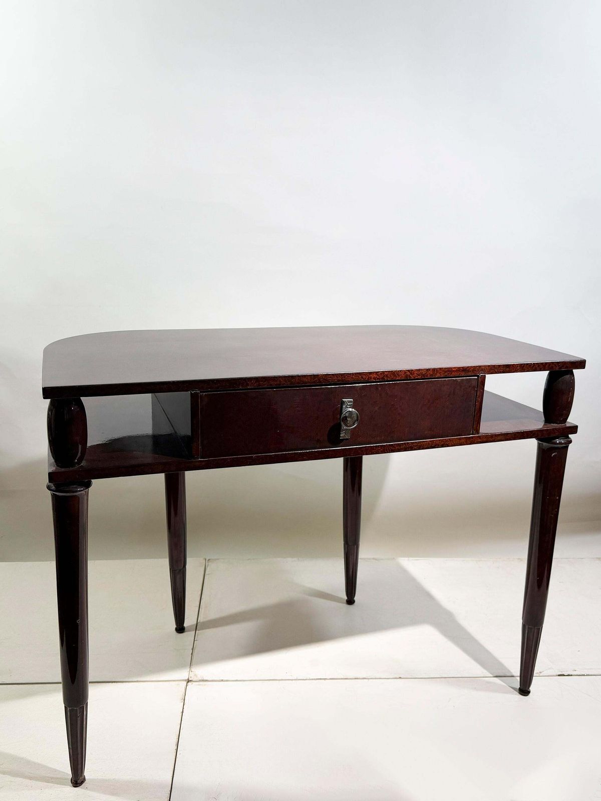 Art Deco Writing Desk With Fluted Legs, Circa 1940s, France photo furniture