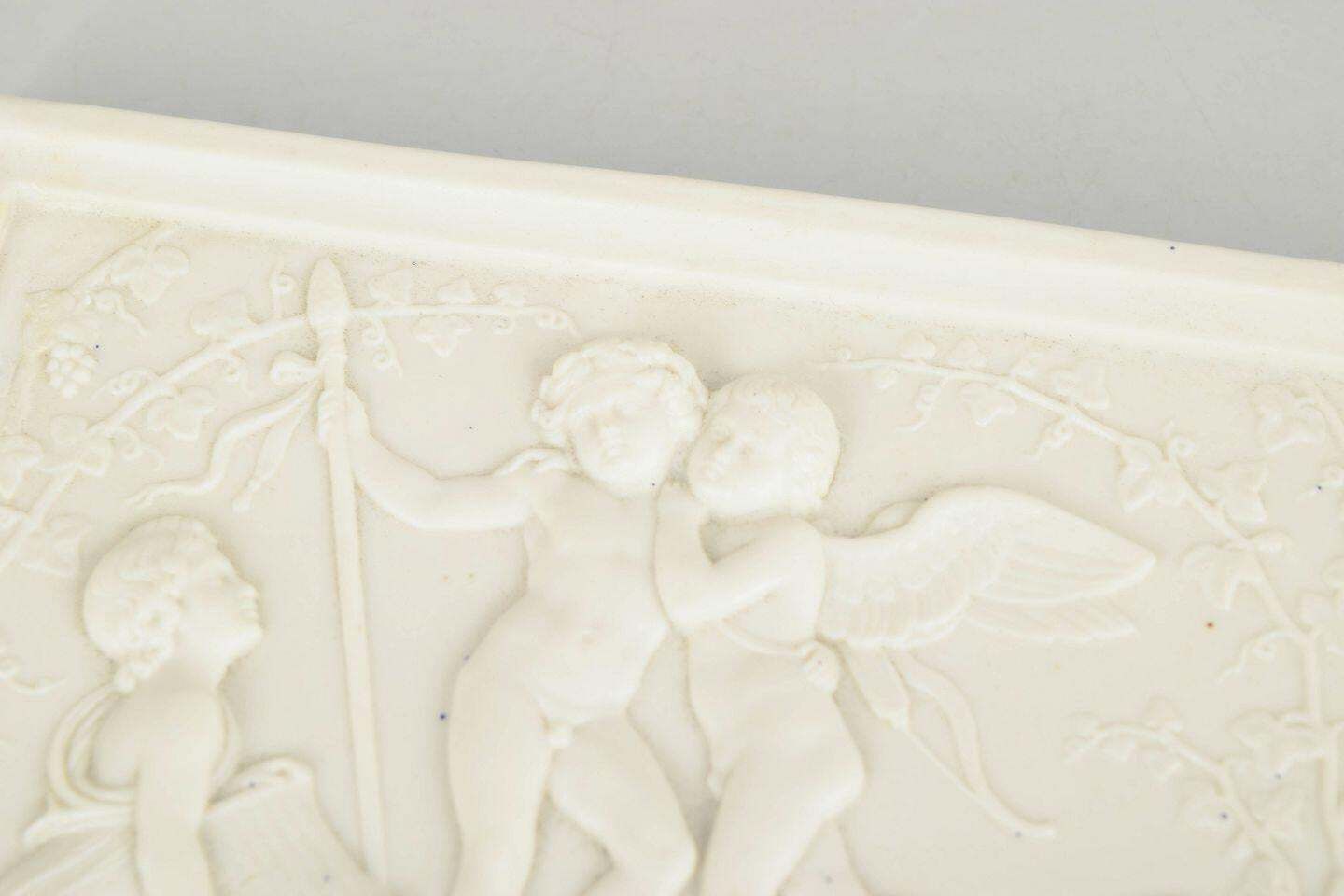 Bing & Grøndahl. Wall Relief In Biscuit With Putti, After B. Thorvaldsen, 1870s. photo furniture