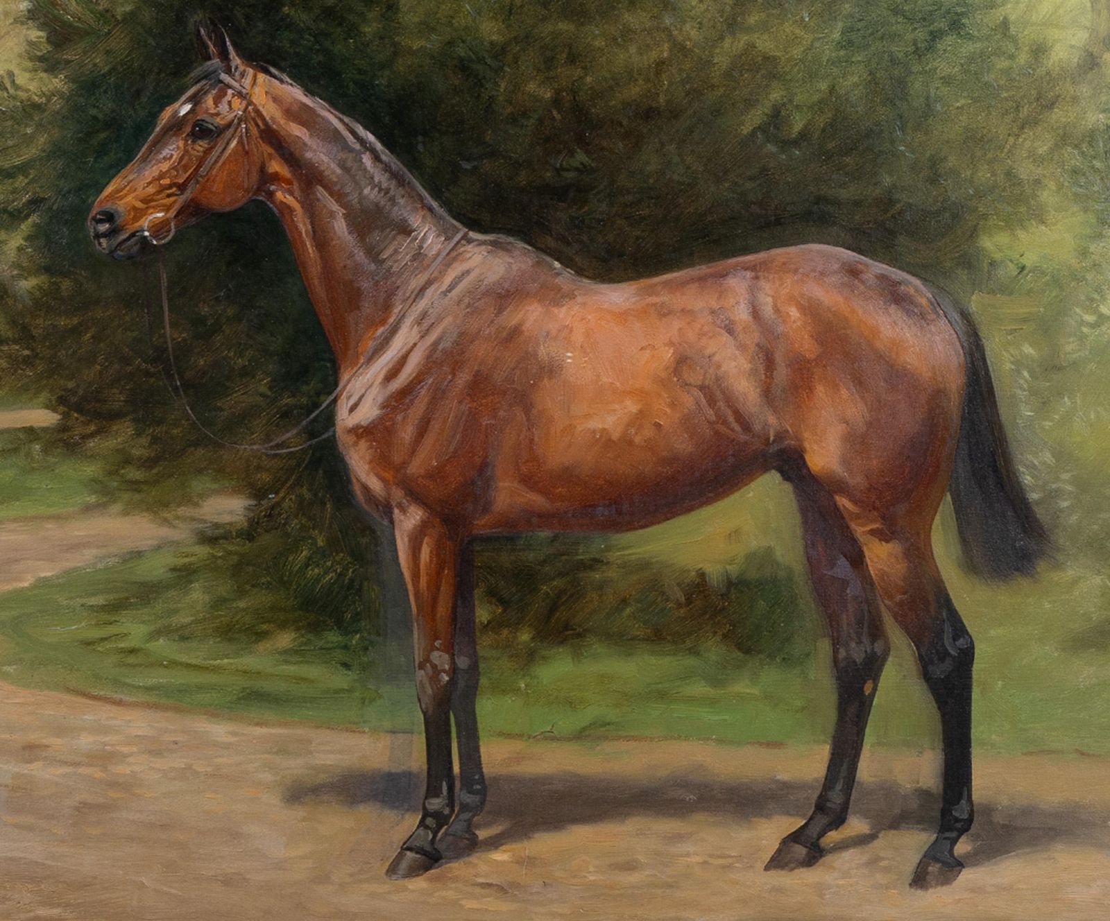 John Charlton (1849-1917) : The Racehorse Wee Busbie, signé et daté 1907 photo for sale