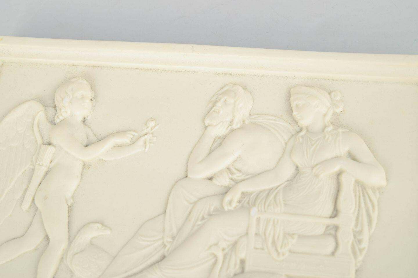 Bing & Grøndahl, Denmark. Biscuit Wall Relief After B. Thorvaldsen, 1870s. photo furniture