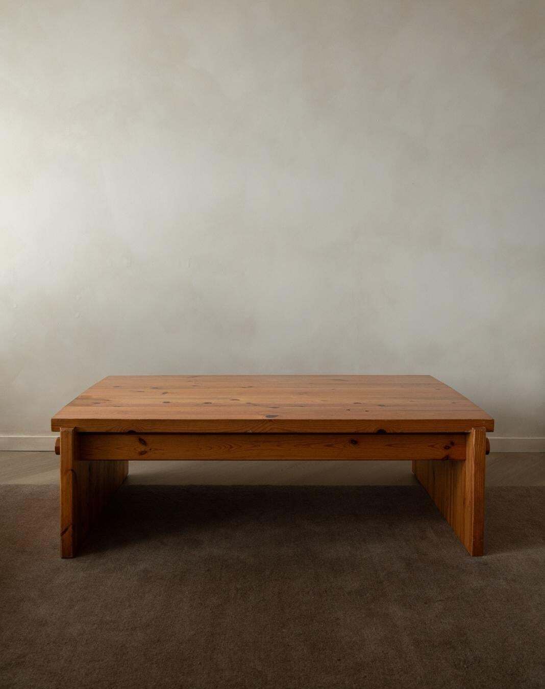 Dymling Pine Coffee Table By Yngve Ekström For Swedese Swedish Brutalist 1970s photo Furniture