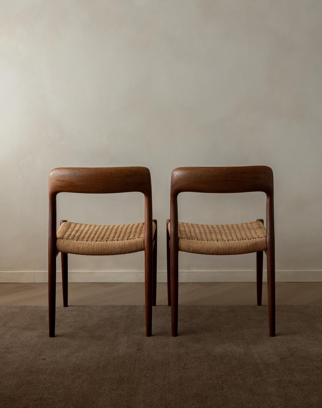 Danish Dining Chairs Model 75 By Niels O. Møller For J.L. Møllers 1960s Set Of 4 photo buy