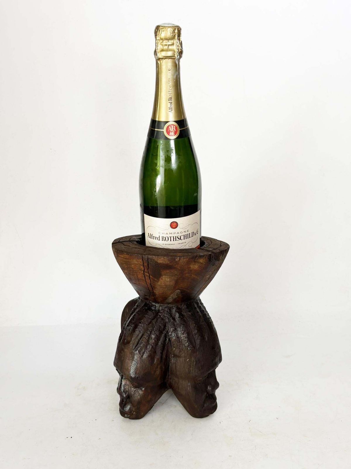 Three Sided Wooden Ashtray, France, 1960 photo for sale
