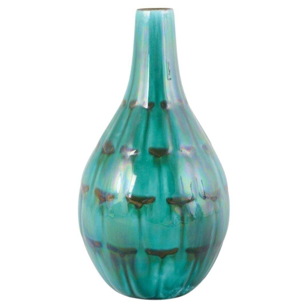Anna Lisa Thomson For Upsala Ekeby. "Adria" Stoneware Vase, 1960s.