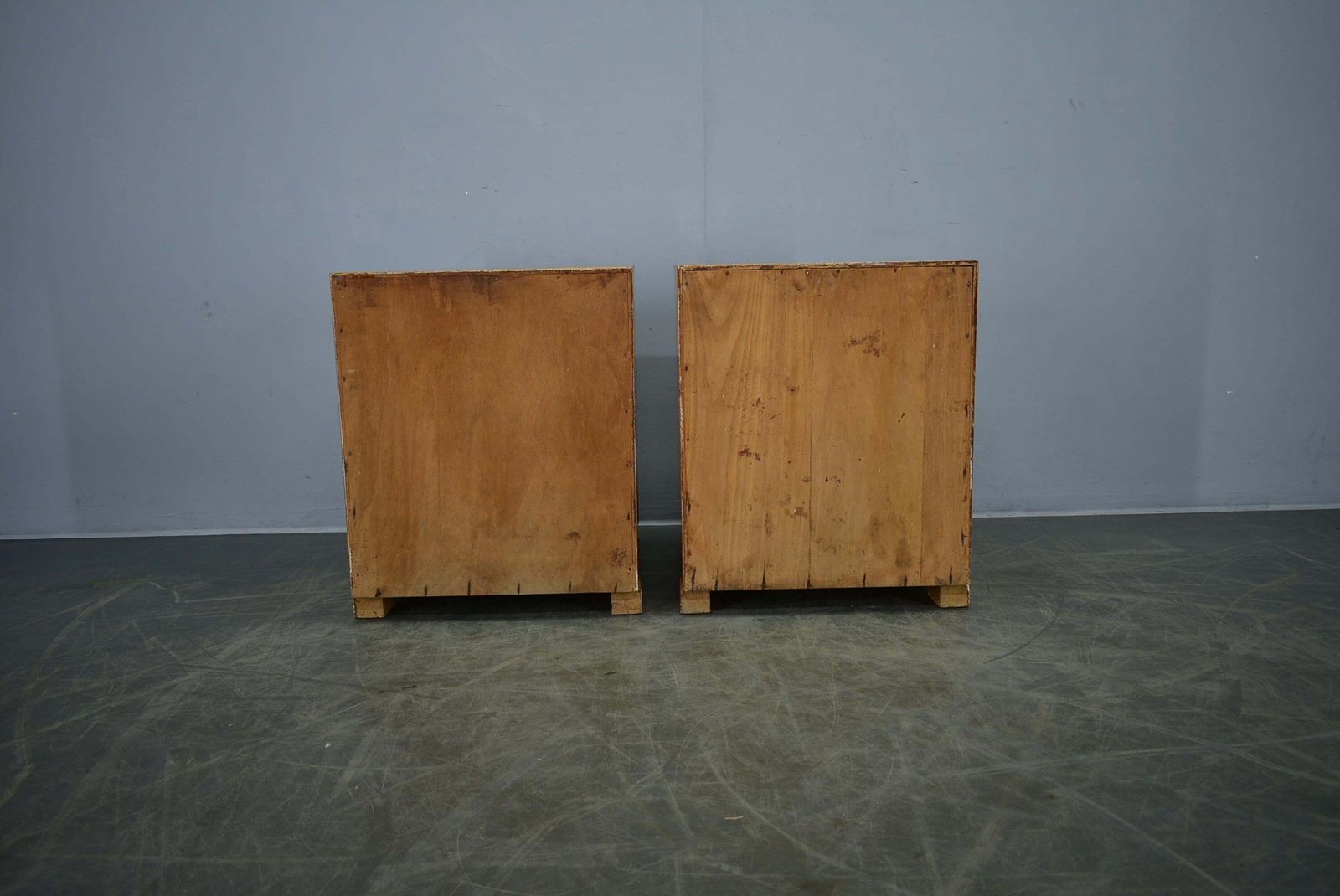 895.0 1937s Pair Of Art Deco Bedside Tables, Czechoslovakia photo