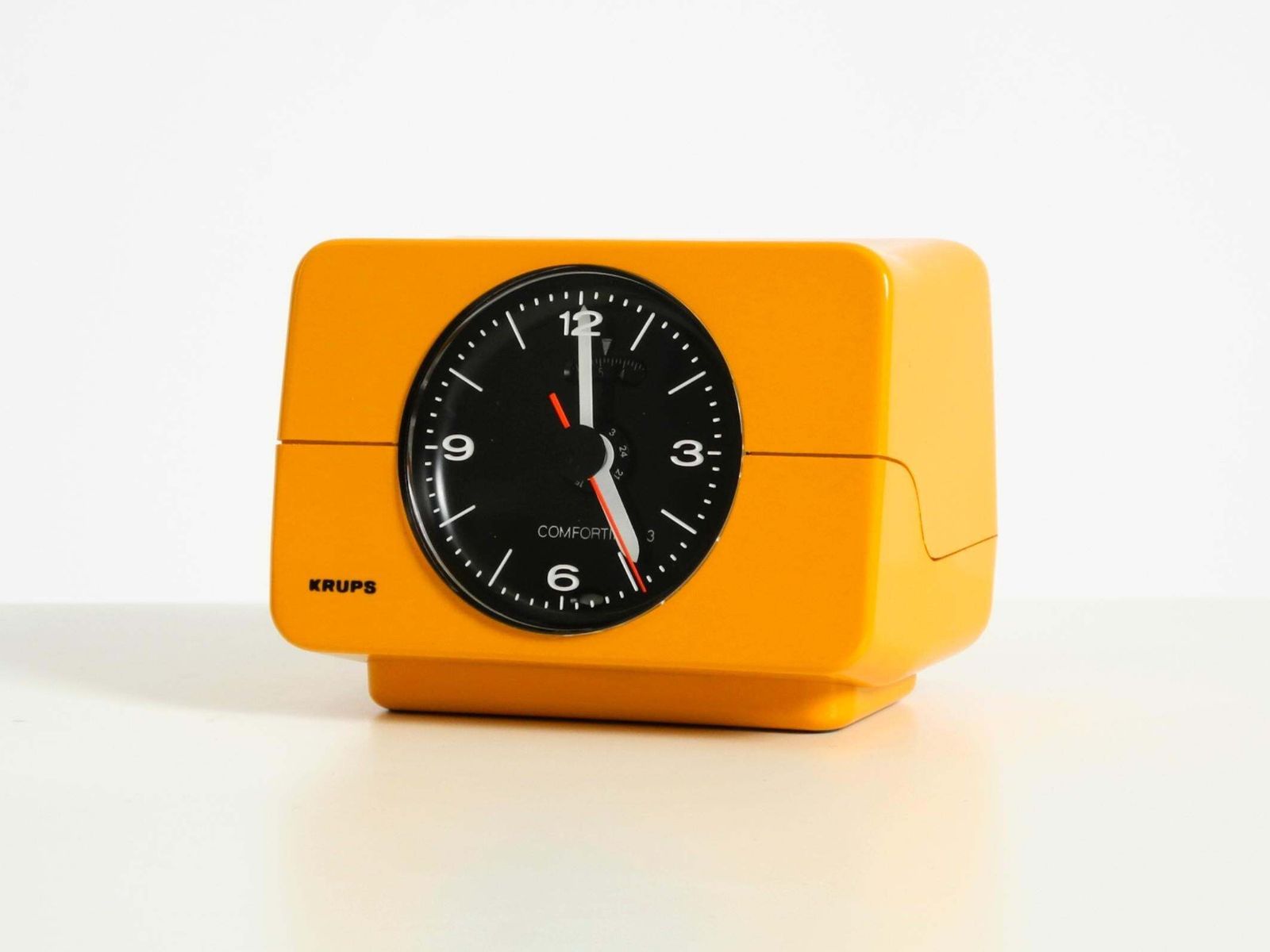 1970s Table Clock And Alarm Clock Comfortime 3 By Krups In Very Good Condition photo for sale
