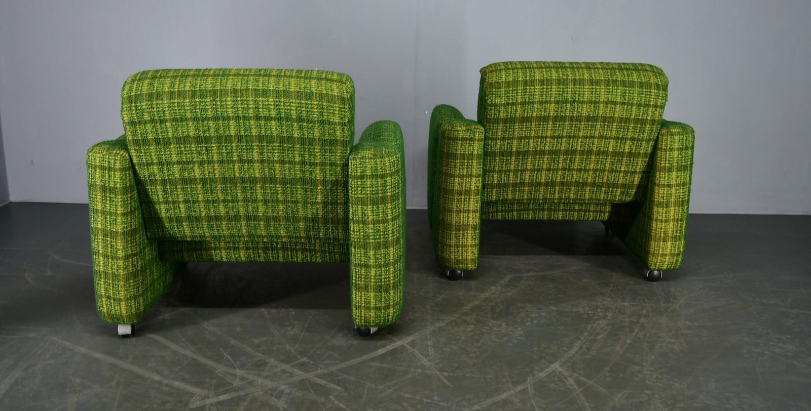 1970s , Pair Of Mid Century Modern Armchairs , Italy photo buy