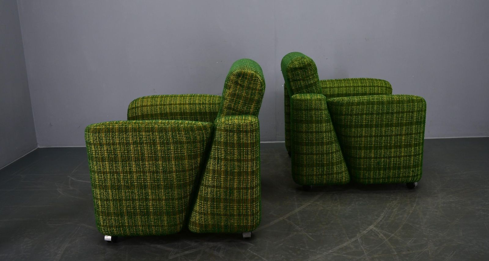 1102.0 1970s , Pair Of Mid Century Modern Armchairs , Italy photo