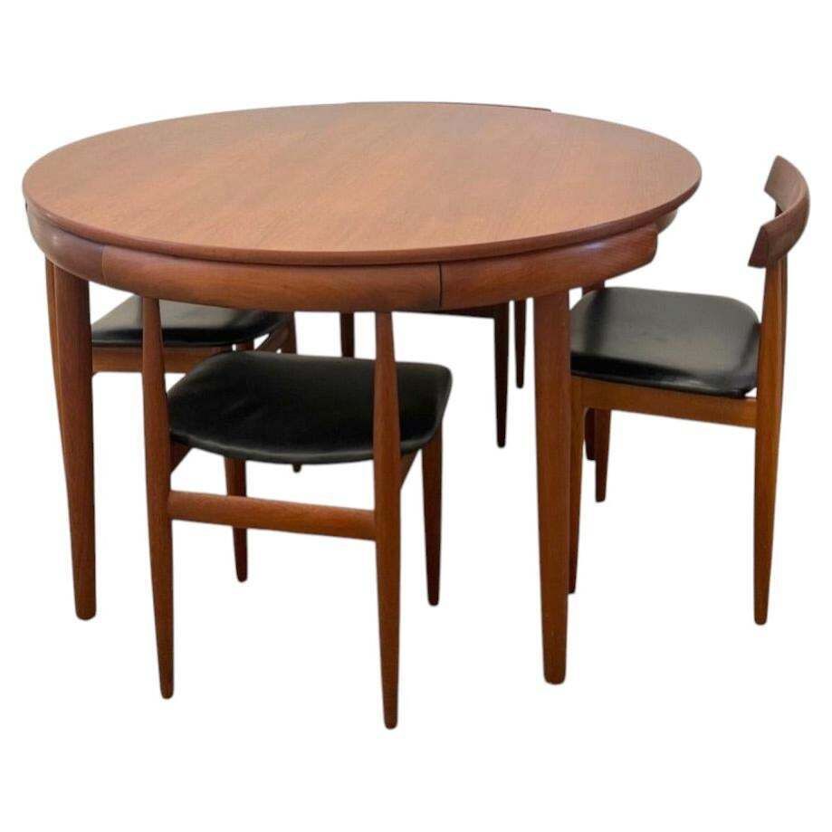 Vintage "Roundette" Teak Dining Set By Hans Olsen For Frem Rojle, Denmark 1960s