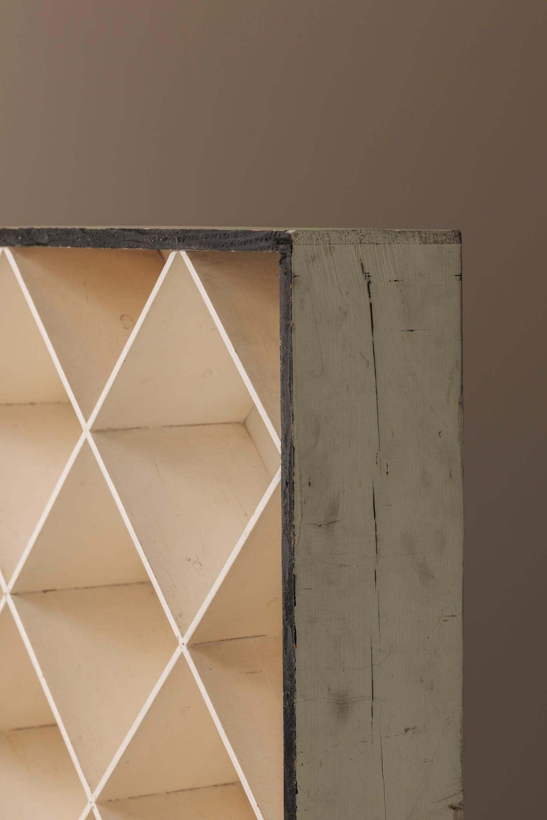 Geometric Open Bookcase, France 1950s. photo vintage