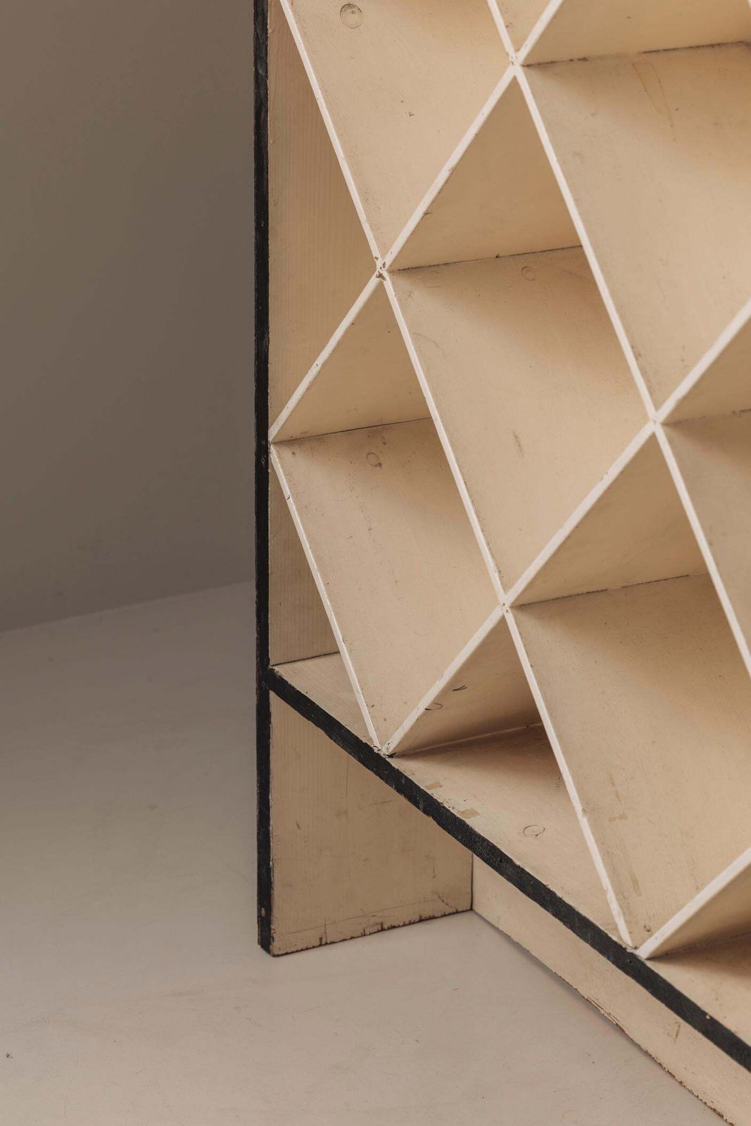 photo furniture Geometric Open Bookcase, France 1950s.