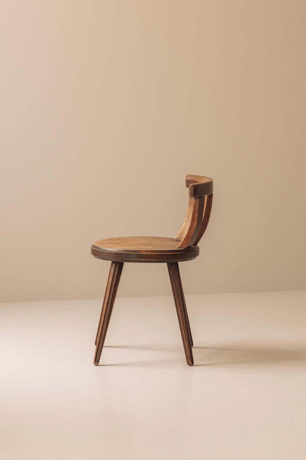 French Side Chair In Solid Oak, Dating From The Early 20th Century. photo Furniture