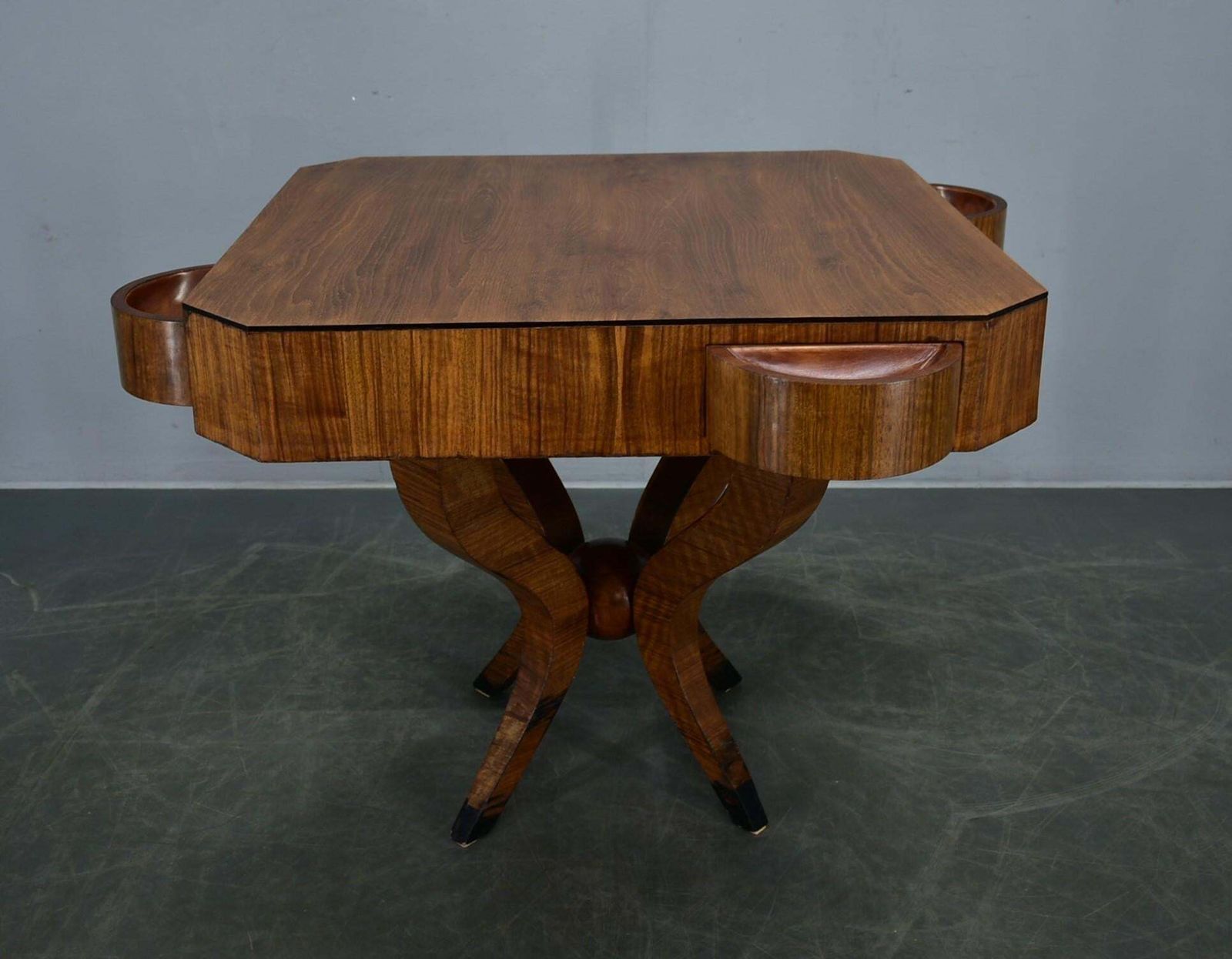 photo for sale Art Deco Rare Gaming Or Card Table , 1929s