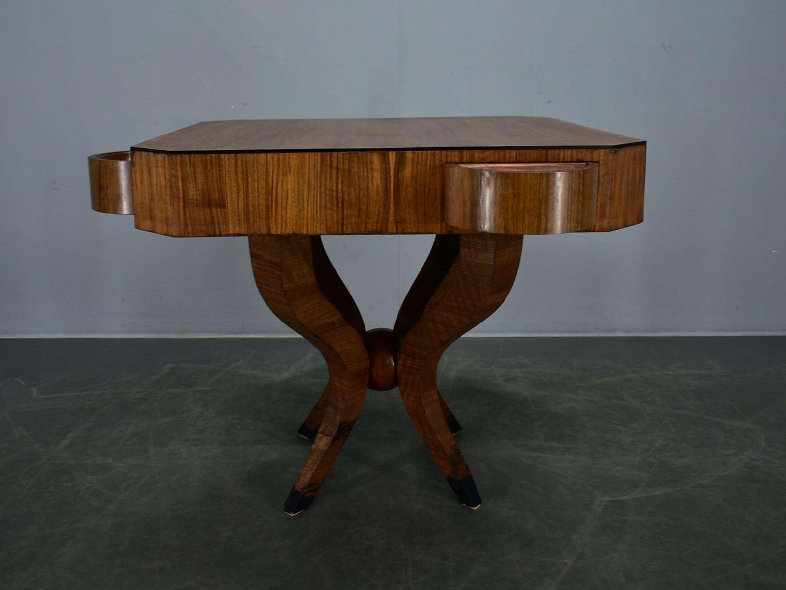 Furniture Art Deco Rare Gaming Or Card Table , 1929s photo