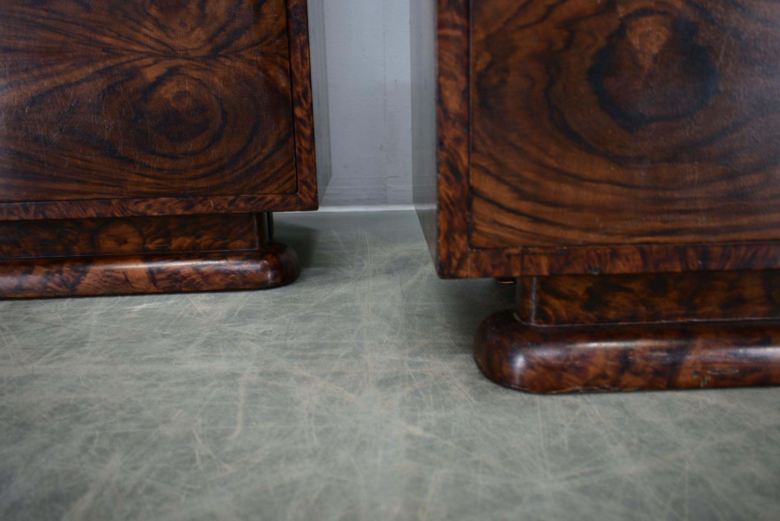 1931s Pair Of Art Deco Bedside Tables, Czechoslovakia photo Furniture