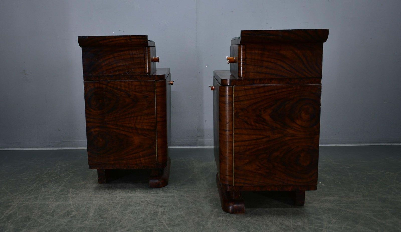 photo buy 1931s Pair Of Art Deco Bedside Tables, Czechoslovakia