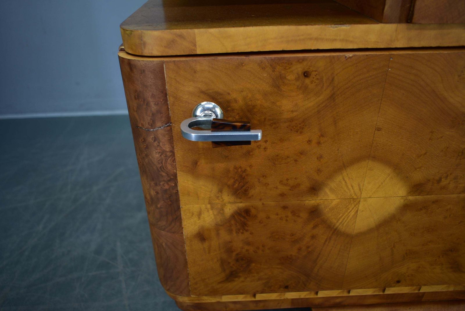 1934s Pair Of Art Deco Bedside Tables, Czechoslovakia photo vinterior