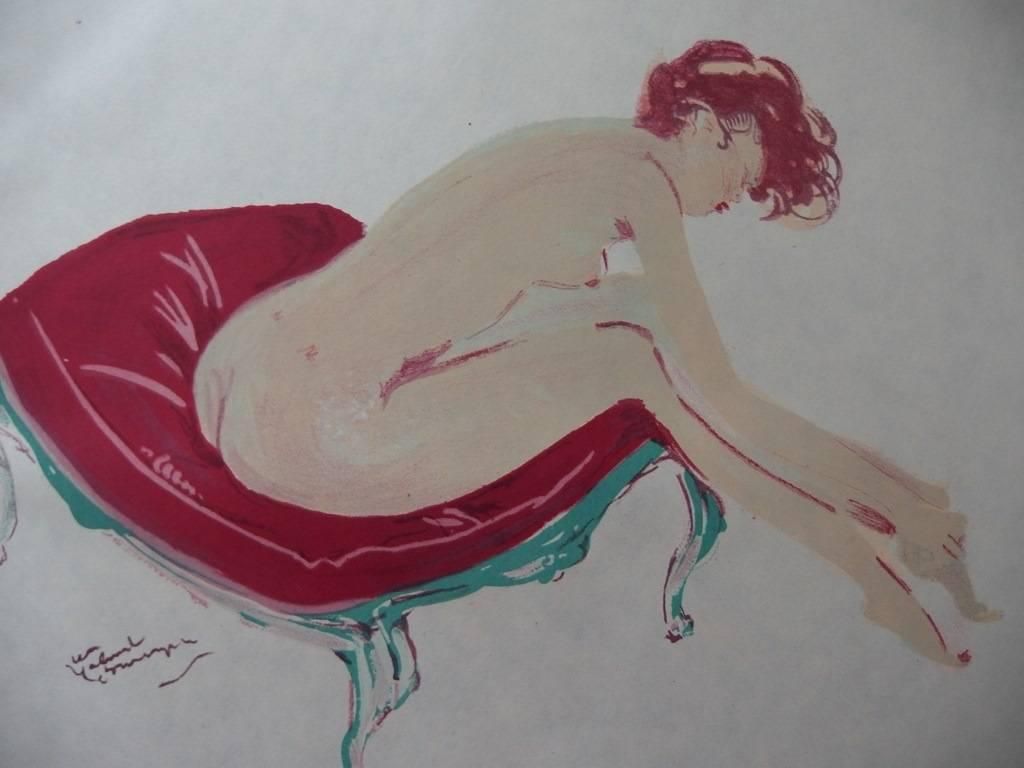 Woman Stretching   Original Lithograph   Mourlot, 1956 photo for sale