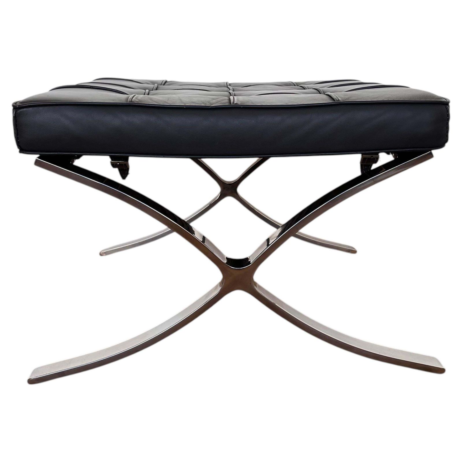 Barcelona Footstool / Taburet By Ludwig Mies Van Der Rohe, 2000s