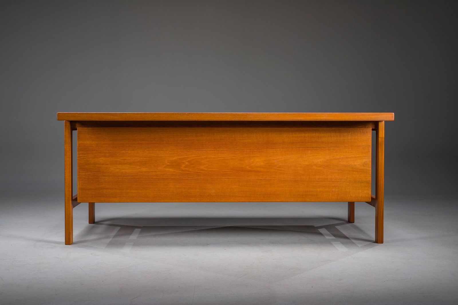 photo buy Danish Modern Executive Teak Desk By Arne Vodder For H.P. Hansen, 1960s