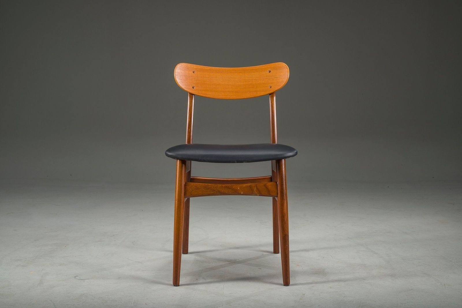 Mid Century Danish Dining Chair With Leather Upholstery From Farstrup, 1960s photo vintage