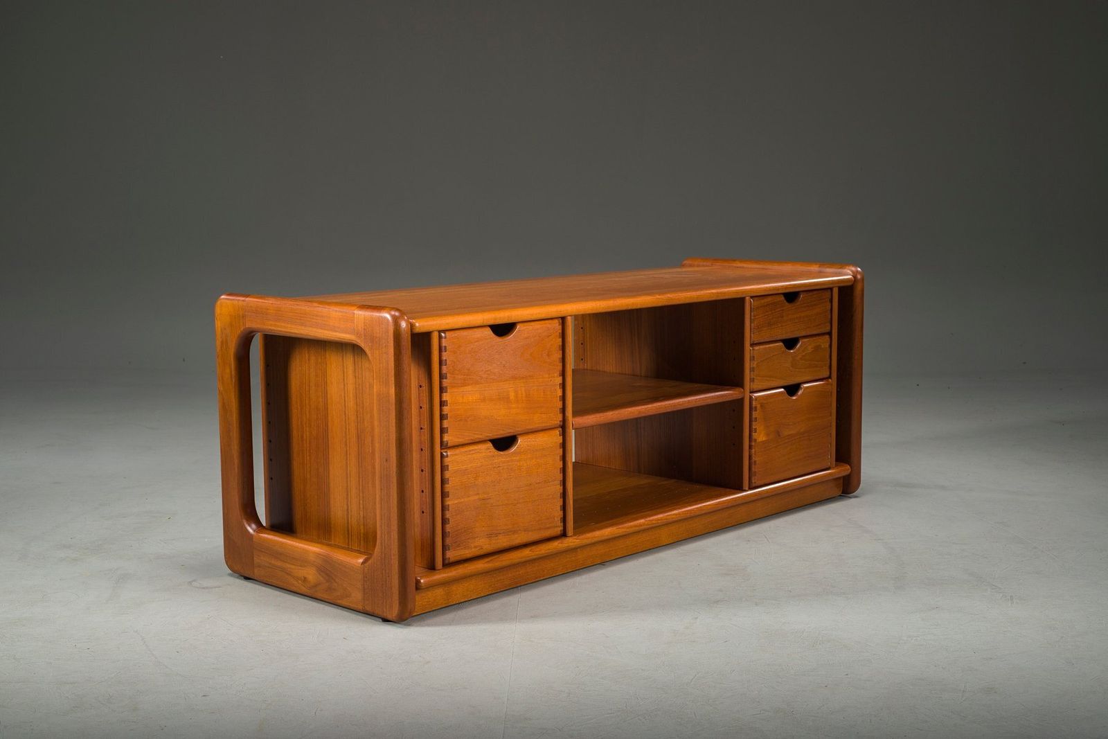 Mid Century Danish Teak Vinyl Storage Cabinet From Dyrlund, 1960s photo Furniture