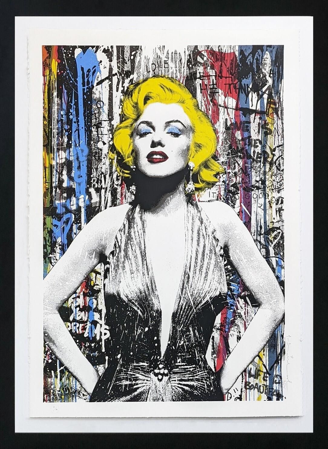 Marilyn For Ever Screenprint, Signed Edition Of 95, 2021, Framed