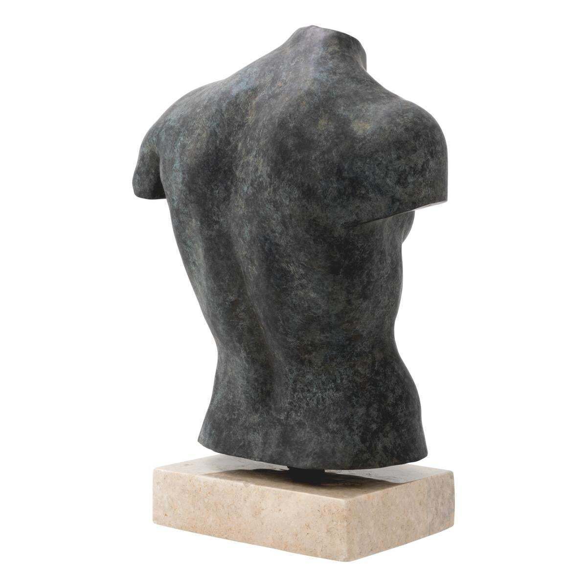 Buste Decorative Sculpture In Antique Bronze Finish On Marble Base photo 2591.0