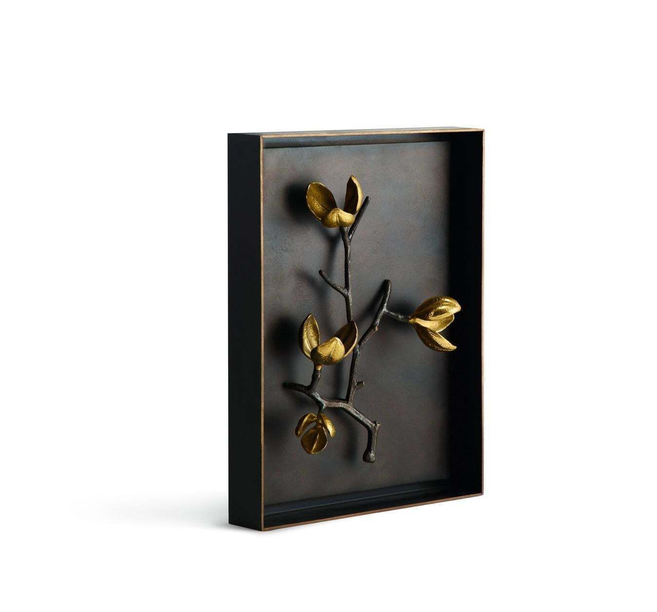 Pair Of Wild Pod Shadow Boxes In Brass And Aluminum, Limited Edition photo for sale
