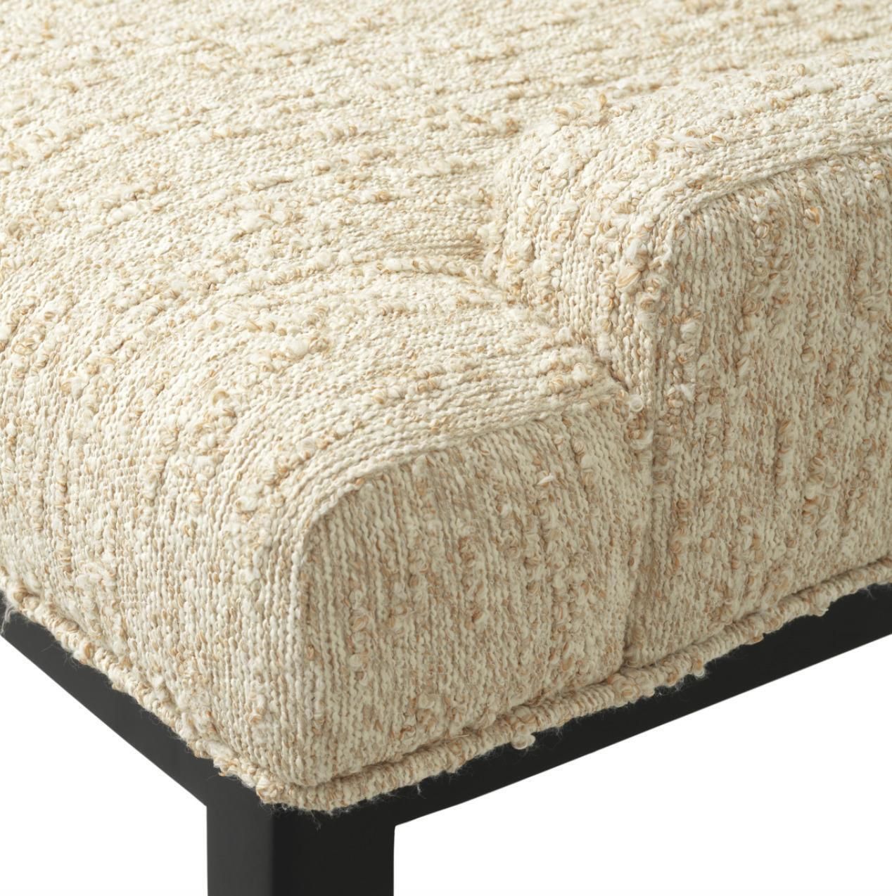 Dining Chair With Arms Black Finish Arden Natural Fabric photo buy