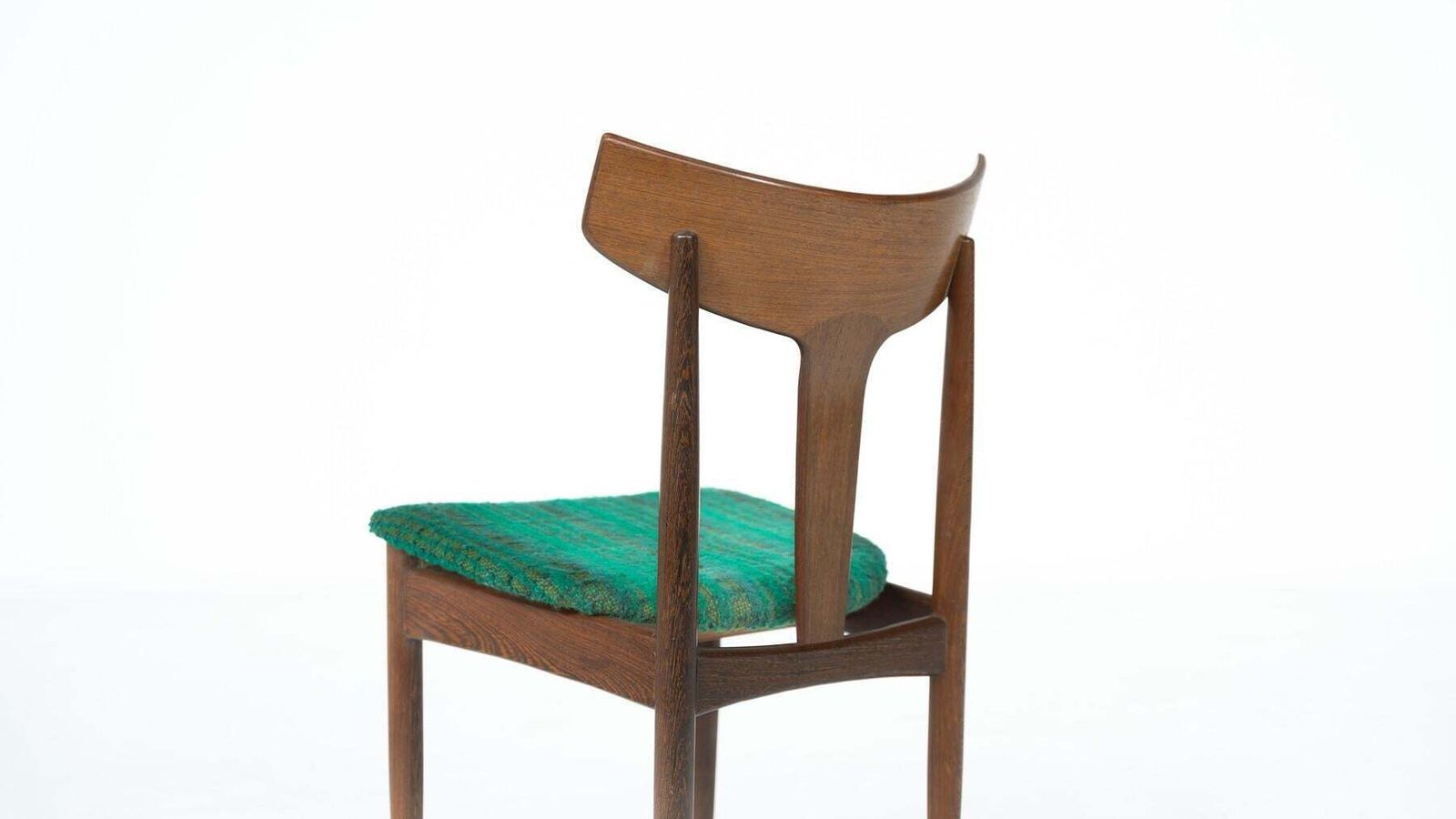 4388.0 Mid Century Modern Set Of 6 Chairs, Wood And Fabric, Italy photo