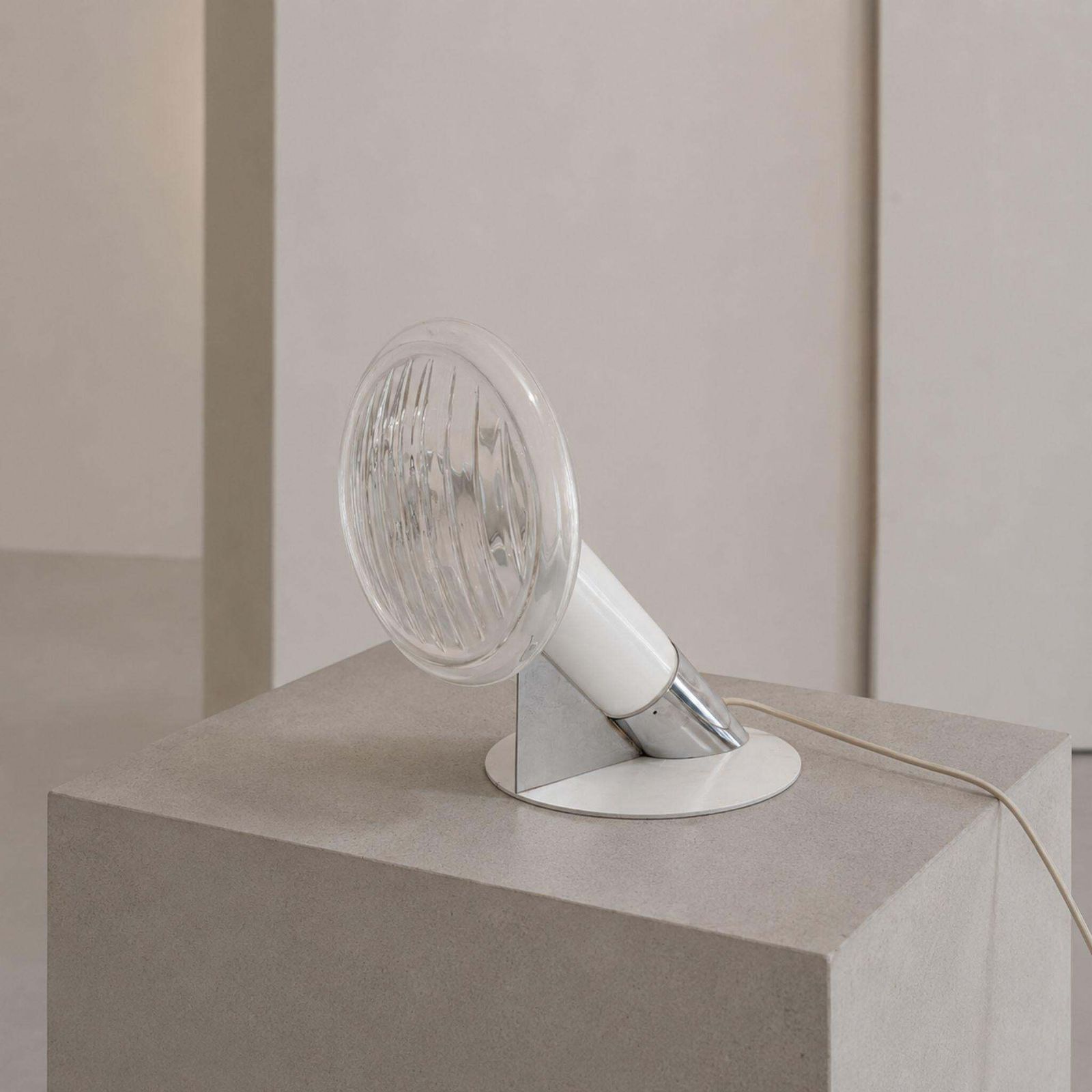 1970s Italian Murano Glass Headlight Table Lamp By Carlo Nason For Mazzega photo furniture