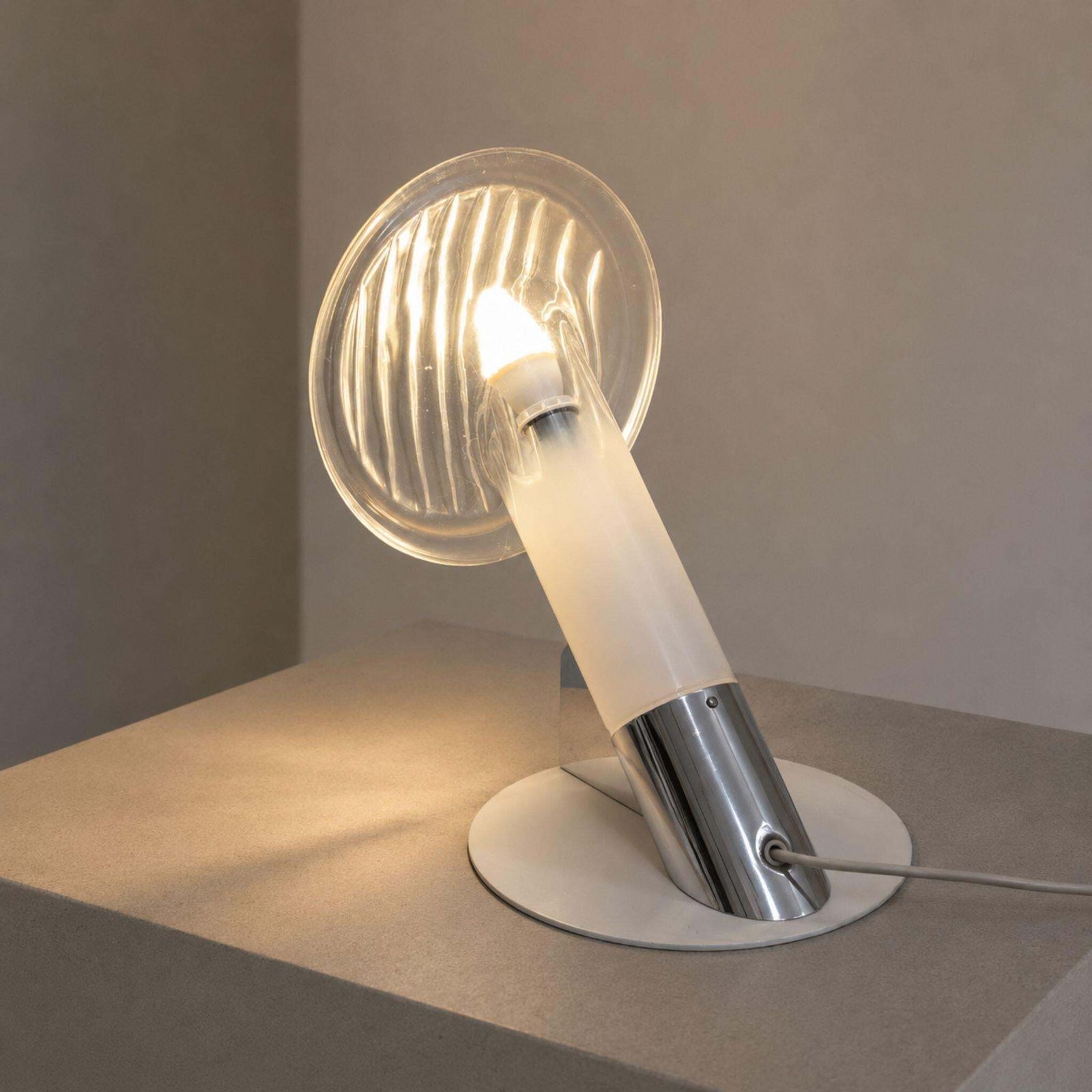 1970s Italian Murano Glass Headlight Table Lamp By Carlo Nason For Mazzega photo buy