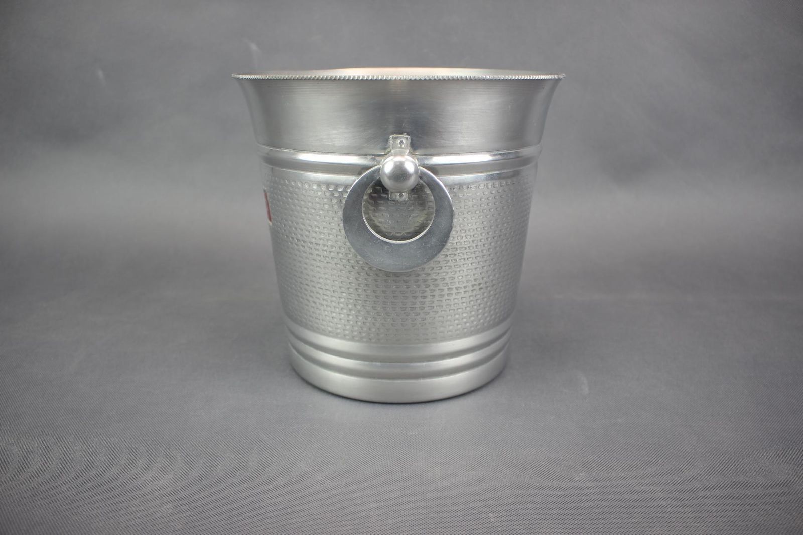 1970s Italian Cinzano Ice Bucket In Aluminum photo for sale
