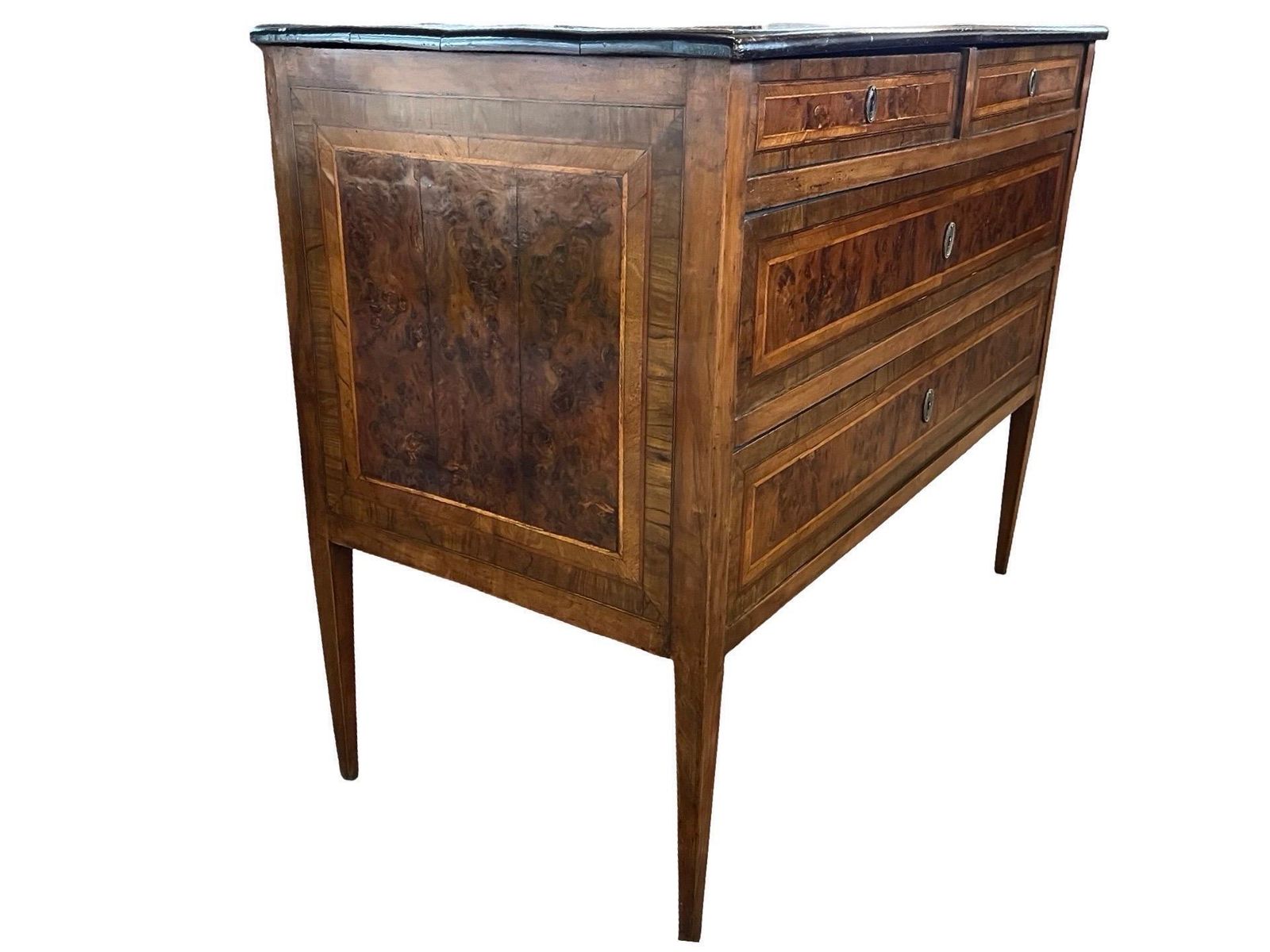 Italian Neoclassical Louis XVI Commode With Walnut Veneer photo for sale