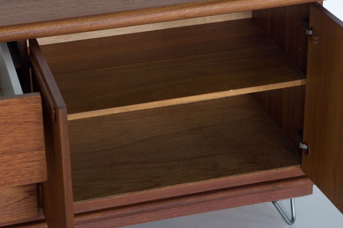 Vintage Meredew Teak Mid Century Retro Sideboard Tv Multimedia Cabinet Unit photo vinterior