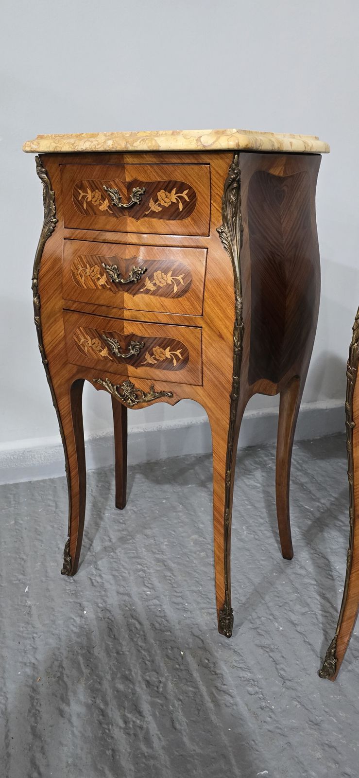 Top Quality Pair French Bedside Lamp Tables photo Furniture