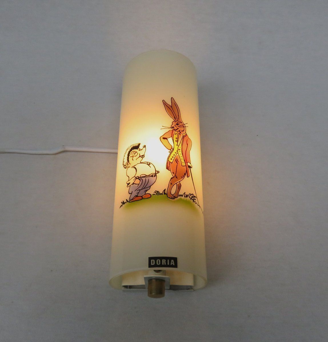 Mid Century The Hare And The Hedgehog Wall Lamp From Doria Leuchten, 1950s photo buy